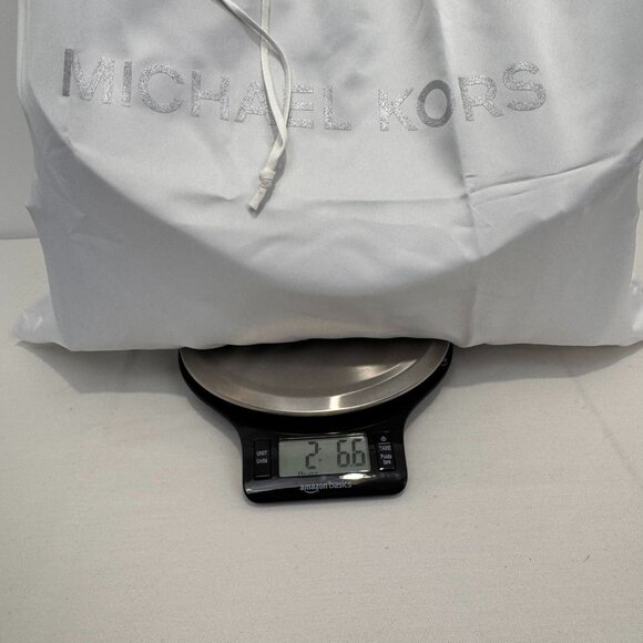 Michael Kors Teal Leather Handbag With Ruffled Accents & Adjustable Strap - Picture 14 of 14